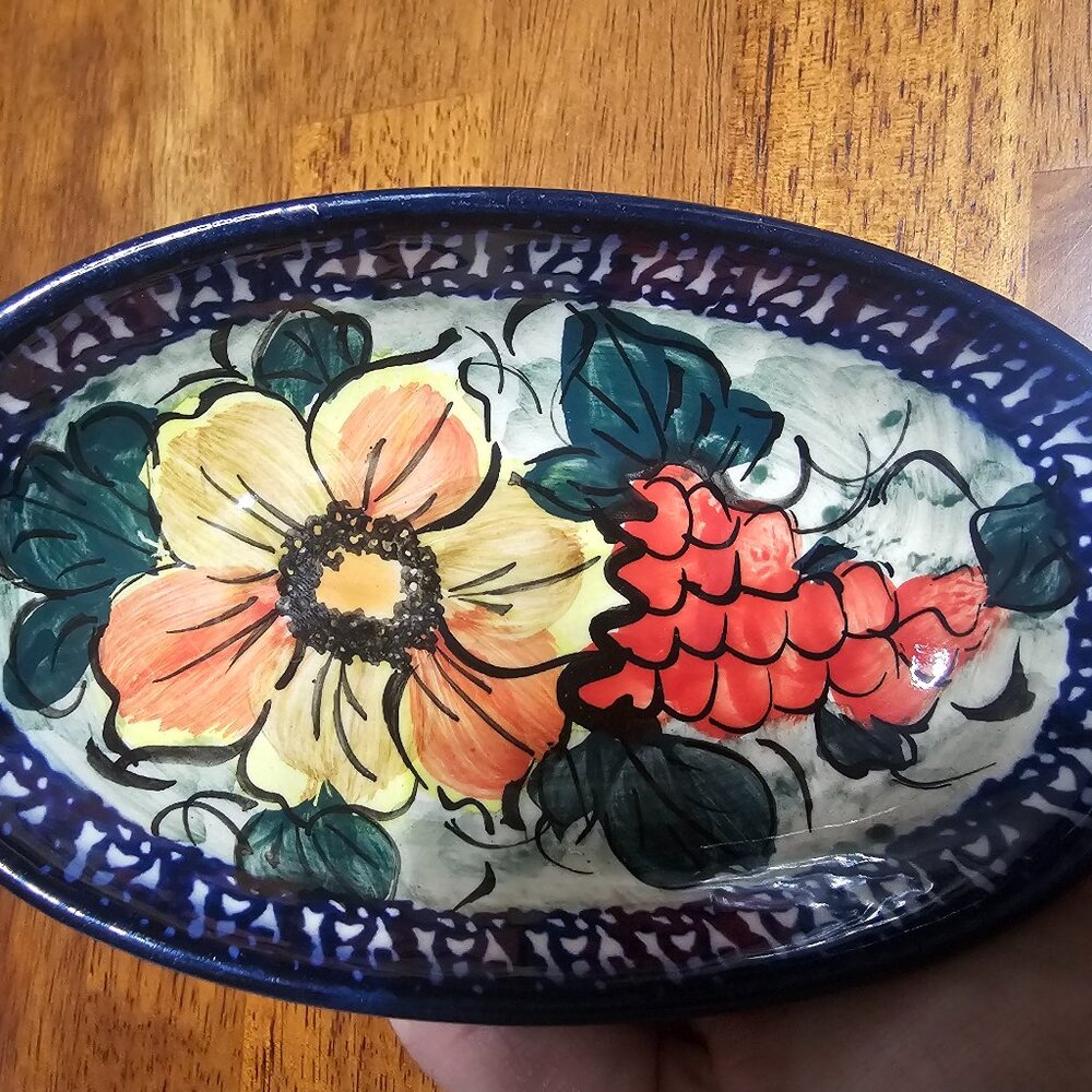 Boleslawiec Polish Pottery-Condiment Dish - Picture 2 of 5